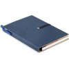 MARAL zápisník z recyklovaného papiera, samolepiace papieriky, modrá