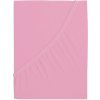 B.E.S. PETROVICE Plachta na posteľ Jersey česaná bavlna MAKO 160 × 200 cm, ružová