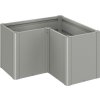 Vyvýšený záhon Biohort Belvedere Midi L100 plechový 102 x 102 x 61 cm sivý kremeň metalický
