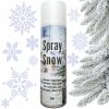UMELÝ SNEH V SPREJI DEKORAČNÝ SPREJ 300 ml BIELY NA OKNO SKLO DEKORÁCIA