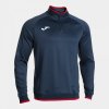 JOMA COMBI PREMIUM MIKINA 1/2 ZIP DĚTSKÁ - Tmavě modrá, Červená - veľkosť 5XS
