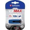 Verbatim USB flash disk, USB 3.0, 128GB, V3 MAX, Store N Go, modrý, 49808, USB A, s výsuvným konektorom