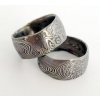 Snubní prsteny kovaná nerezová ocel damasteel DA-1005 (Snubní prsteny kovaná nerezová ocel damasteel DA-1005)
