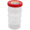Plastový šroubovací box, kulatý, průměr 9 cm, 4 patra - MAGG 120238