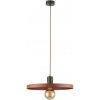 TK Lighting | Luster na lanku SILA 1xE27/15W/230V pr. 40 cm tehlová/zelená | TK10750