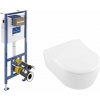 Súprava WC misa Villeroy & Boch Avento 5656R001, podomietková konštrukcia Villeroy & Boch ViConnect 92099600, 9M87S101