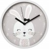 Hodiny Hama Lovely Bunny, detské nástenné, průměr 25 cm, tichý chod 186428