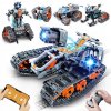KOCKY ROBOT DIAĽKOVO OVLÁDANÝ RC TANK VOZIDLO LED PROGRAMOVANIE 5v1 604ks