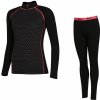 Dámsky funkčný set Zulu Merino 240 Zip Long Veľkosť: XL / Farba: čierna/ružová