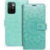 Puzdro Mezzo Book Xiaomi Redmi 10/10 2022, vzor mandala - zelené