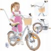 Detský bicykel SUN BABY Flower 14 palcový pre dievča Modrý
