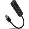 AXAGON HMA-CR3A, USB 3.2 Gen 1 hub, porty 3x USB-A + čtečka karet SD/microSD, kovový, kabel USB-A 20cm HMA-CR3A