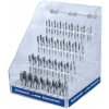 Karnasch 114855 | Výstavný display 6, 8, 10, 12 mm univerzálne ozubenie HP-3 - 64 ks stopka 6 mm, povlakované