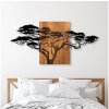 Asir | Nástenná dekorácia 70x144 cm strom drevo/kov | AS1469