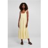 Urban Classics Ladies 7/8 Length Valance Summer Dress softyellow