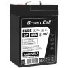 Green Cell Cube AGM VRLA IP54 6V 4Ah maintenance-free battery for toy cash register alarm system