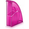Stojan na časopisy Cep Happy transparentný ružový