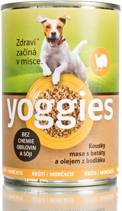 Yoggies krůtí s batáty a bodlákovým olejem 400 g