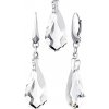 Silvego Strieborná sada šperkov v tvare kvapky číre so Swarovski® Crystals LSW6100P24CSET