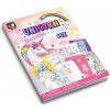Kniha aktivít a vyfarbovania jednorožca A4 64 strán GRAFIX