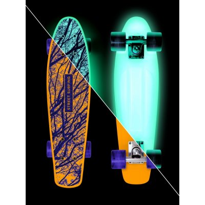 Svietiaci pennyboard Street Surfing Beach Board Glow Mystic Forest 22,5"