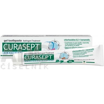 CURASEPT Astringent gélová zubná pasta 75 ml