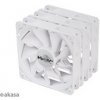 AKASA ventilátor Viper, White Fan 12cm, 120x120x25mm, HDB, 4 pin PWM, 3ks v balení, bílá