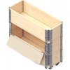 Asko Idea Vyvýšený záhon 120x30x68 cm s kolieskami a úložným priestorom borovica
