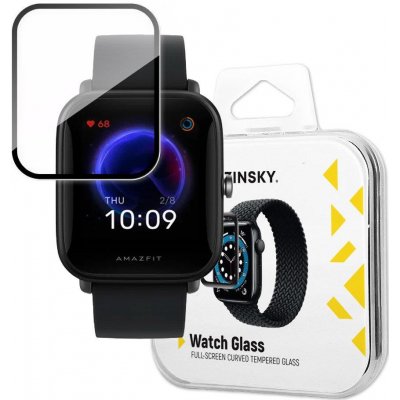 Wozinsky hybridné 3D sklo na displej hodiniek Xiaomi Amazfit Bip U Pro – čierne