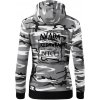 Harry - Avada Kedavra - Mikina dámska trendy zipper s kapucňou - L ( Šedý maskáč )