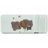 Eurofirany Bavlnený detský uterák BABY 62 s macíkom a lampášom svetlomodrá Bavlna 50x90 cm