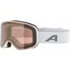 ALPINA Lyžiarske okuliare SLOPE white matt Q-LITE gold