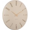 Karlsson KA6072WH Esmerado – 40 cm nástenné hodiny jemne béžové tiché minimalizmus