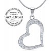 Silvego Silvego Strieborný prívesok srdce se Swarovski® Crystals B16086