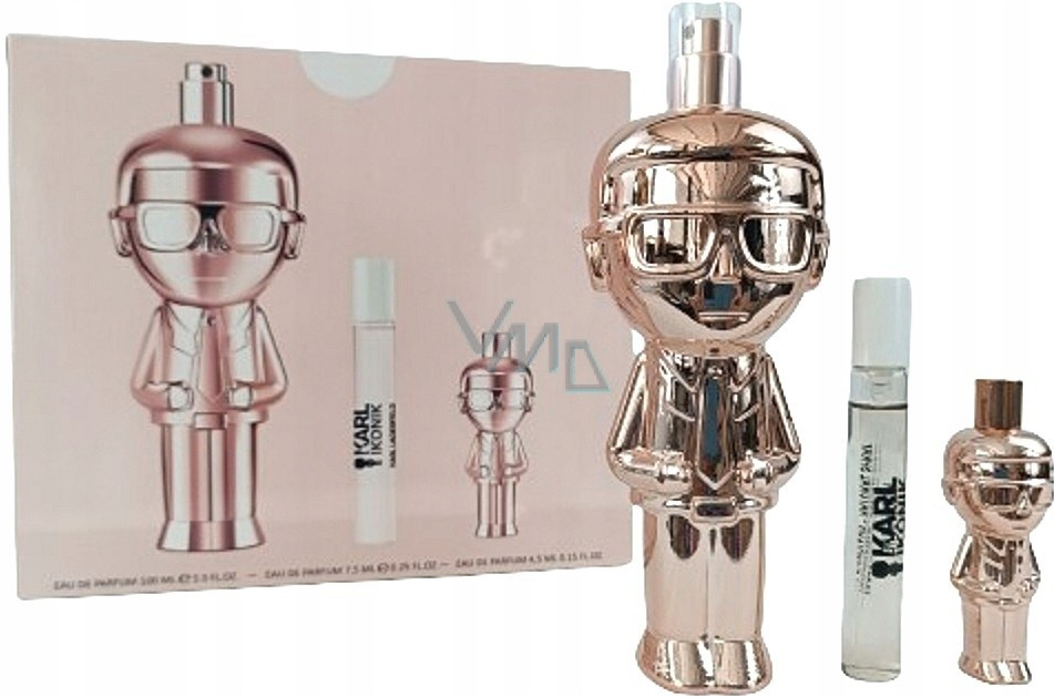 Karl Lagerfeld Ikonik Woman parfumovaná voda 100 ml + parfumovaná voda 5 ml + parfumovaná voda 4,5 ml, darčeková sada pre ženy