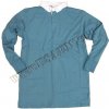 TRIČKO BRITSKÉ RUGBY POLOKOŠEĽA S DLHÝMI RUKÁVMI SVETLO MODRÁ