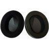 Náhradné Náušníky pre Audio Technica ATH-M50X, M50XBT, M40X, MSR7, Pamäťová pena + PU Koža + Semiš, Čierne, 1 pár
