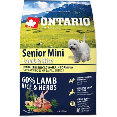 Ontario Adult Mini Lamb and Rice 2,25 kg