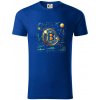 Bitcoin logo s grafmi - Tričko z organickej bavlny - 3XL ( Kráľovská modrá )