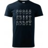 Algebra dance - Klasické pánske tričko vyššej gramáže - XS ( Tmavomodrá (veľmi tmavá - skoro čierna) )