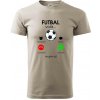 Futbal volá - Klasické pánske tričko vyššej gramáže - XS ( Ľadovo sivá )