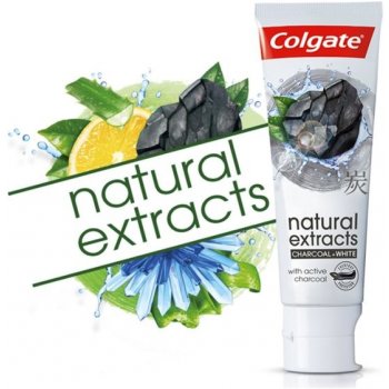 Colgate Natural Extract Charcoal + White bieliaca zubná pasta s aktívnym uhlím 75 ml