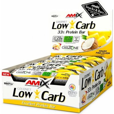 Amix Low-Carb 33% Protein Bar 60 g mandle - vanilka