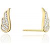 Blink-Blink Napichovacie diamantové náušnice anjelske krídlo 0.10 ct 3116ZDB