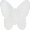 Najkoberce protišmykový SHAPE 3150 Motýľ Shaggy - slonia kosť plyš 80x80 cm