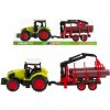 CreativeToys Traktor s prívesom na drevo