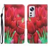 Peňaženkové 3D puzdro COLORED na Xiaomi 12 Lite – Tulipány