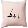 EKG Windsurfing - Vankúš 50x50 - 50x50 - Vrátane výplne ( Svetloružová )