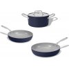 Elmich Sada keramického riadu Vital 3 ks, 2 panvice a 1 hrniec - tmavomodrá