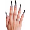 UMELÉ SAMOLEPIACE NECHTY OMBRE ČIERNO-BÉŽOVÉ 12 KS HALLOWEEN